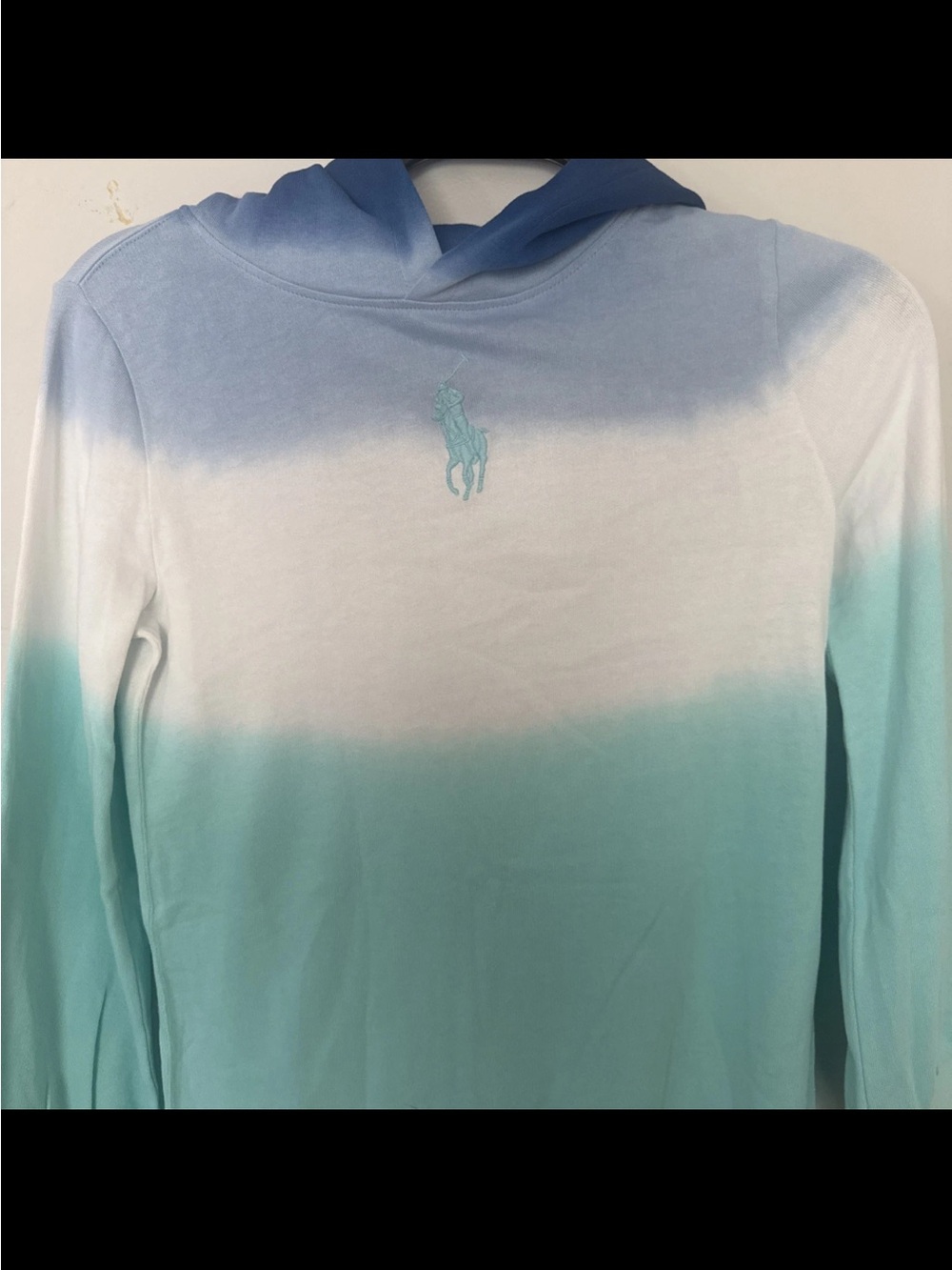 Polo by Ralph Lauren Aqua to Light Blue Ombre Sweater